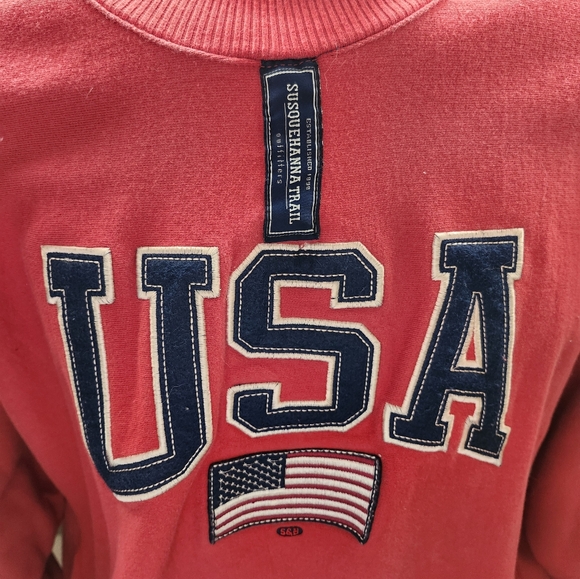 VINTAGE 90s USA Steve & Barry’s Varsity Retro Oversized Sweatshirt Sweater XL - Picture 2 of 5